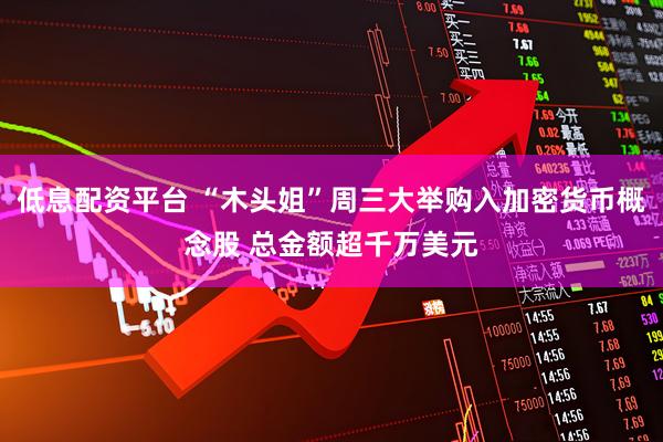 低息配资平台 “木头姐”周三大举购入加密货币概念股 总金额超千万美元